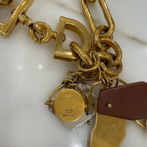 ⭐️Celine Abstract Face Collar Charm Necklace—STUNNING!! Excellent Condition! - Picture 9 of 12